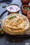 Paneer Parontha (Cottage Cheese Stuffed Flatbread)