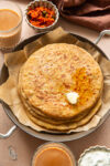 Aloo Parontha (Potato Stuffed Flatbread)