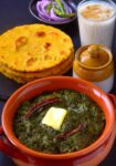Saag & Makki Di Roti (Mustard Greens Curry with Cornmeal Flatbread)